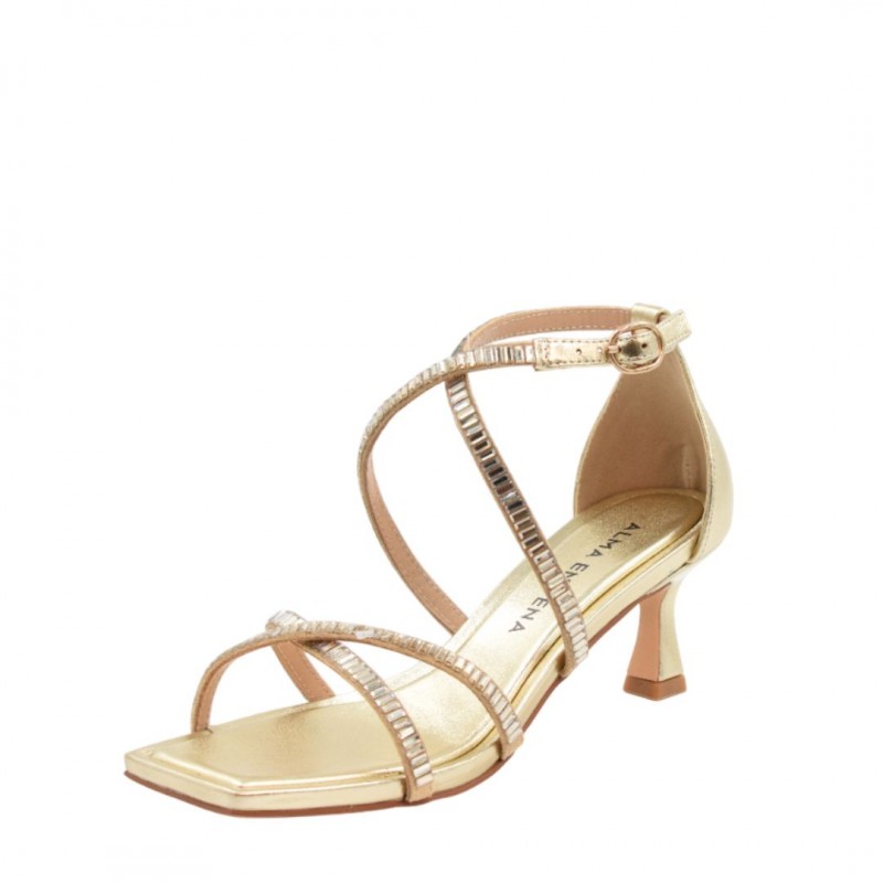 WOMEN'S GOLD SANDAL ALMA EN PENA V250867 DIVA GOLD