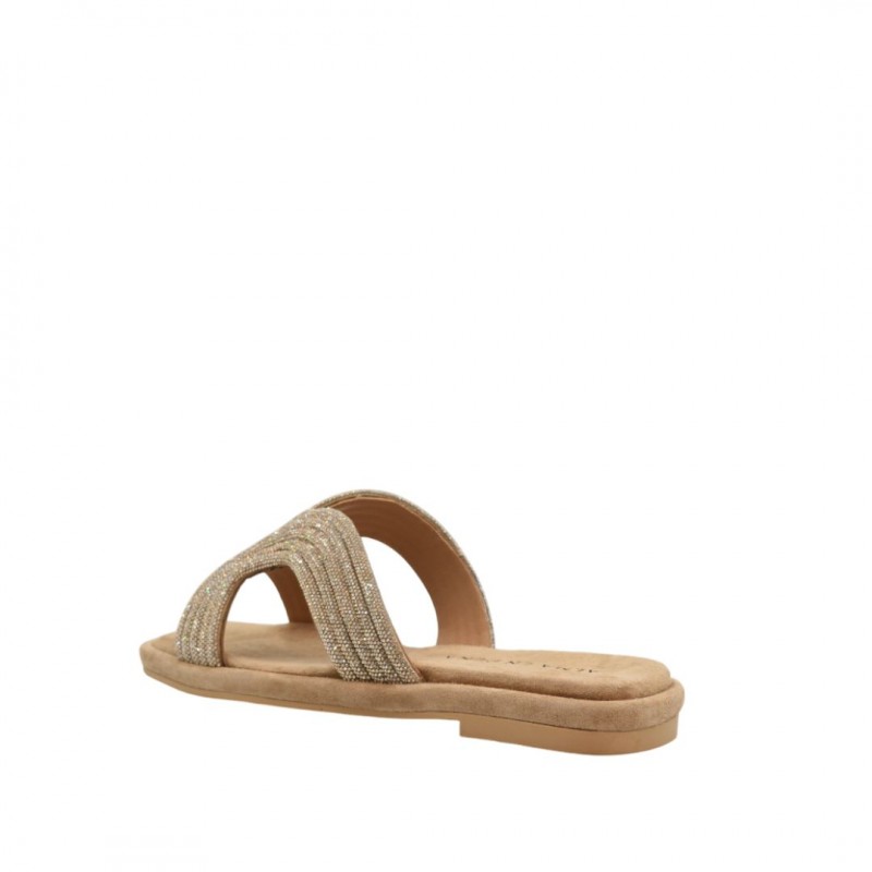 ΓΥΝΑΙΚΕΙΟ SLIPPER ΚΑΜΗΛΟ ALMA EN PENA V251900 SUEDE SAND