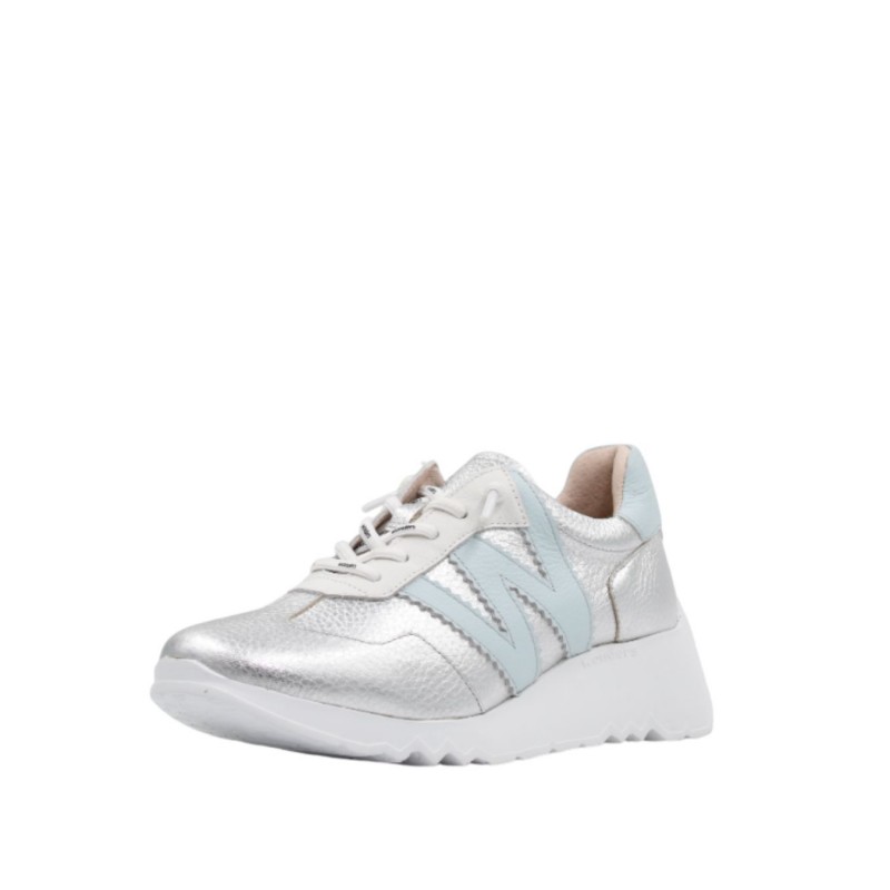 ΓΥΝΑΙΚΕΙΟ SNEAKER ΑΣΗΜΙ/ΓΑΛΑΖΙΟ WONDERS E-6770