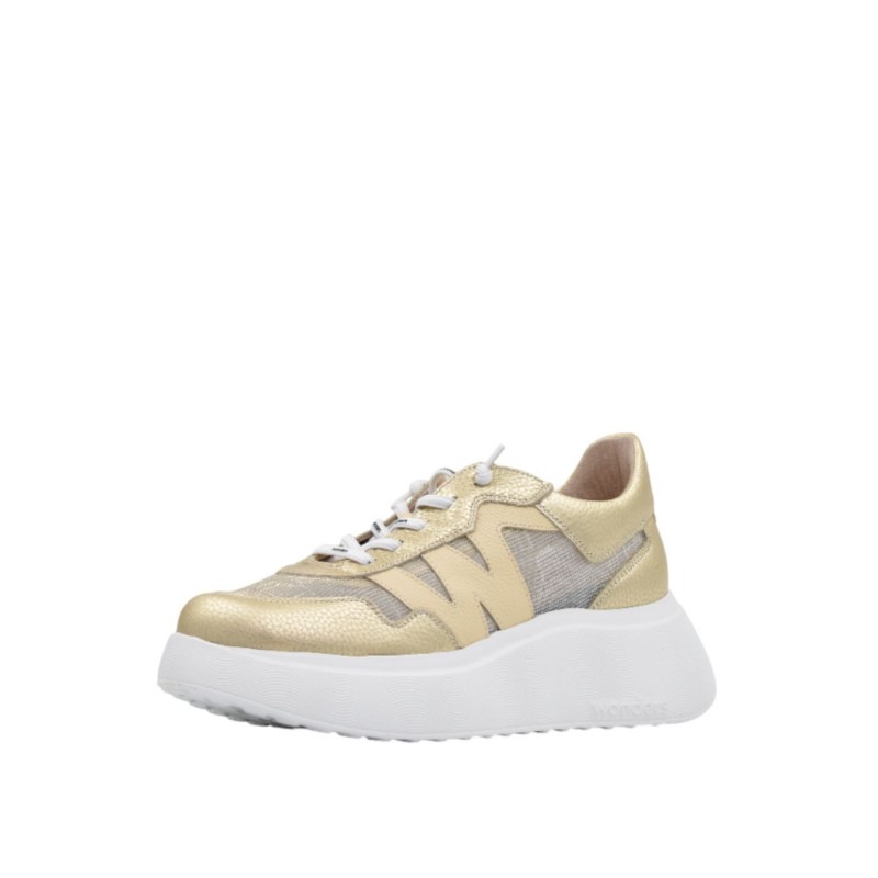 ΓΥΝΑΙΚΕΙΟ SNEAKER ΧΡΥΣΟ WONDERS A-3640 PLATINO