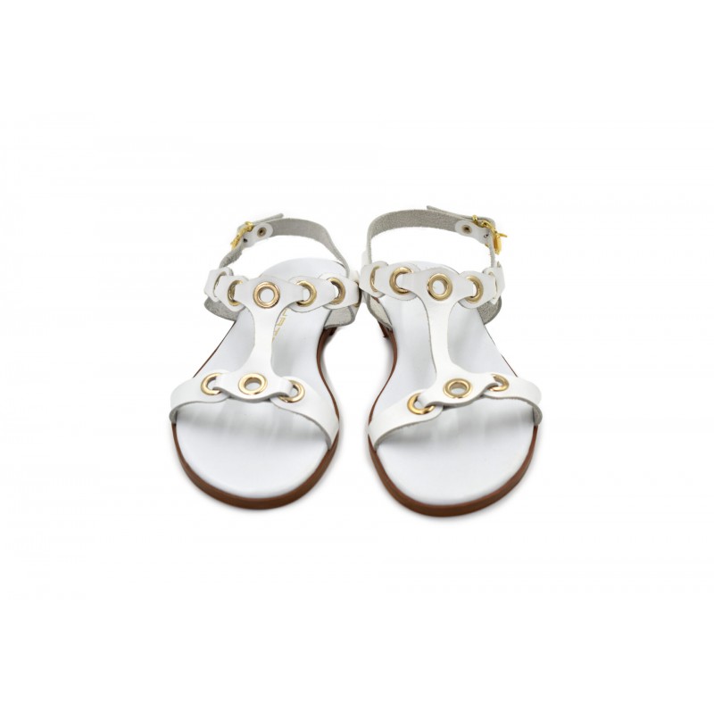 WOMEN'S SANDAL WHITE MOURTZI 1-10338 