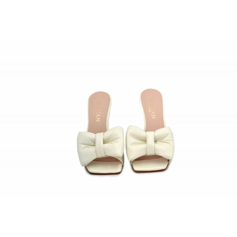 MARIAN 52313 MULES ΔΕΡΜΑ ΛΕΥΚΟ