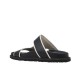 WOMEN'S SLIPPERS BLACK/WHITE KALOGIROU VEGA LEA