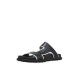 WOMEN'S SLIPPERS BLACK/WHITE KALOGIROU VEGA LEA